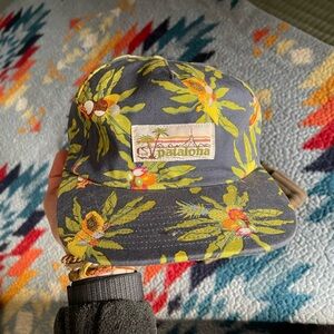 Patagonia Gray and Yellow Floral Cap